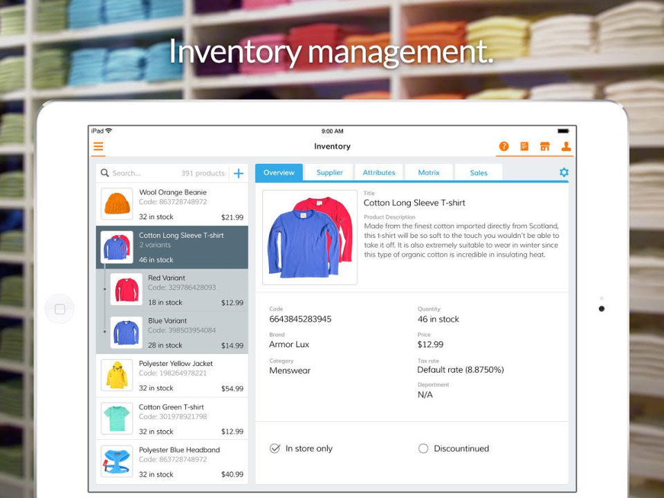 screenshot of Bindo POS